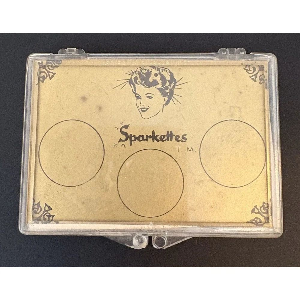 Vintage Sparkettes Aurora Borealis Rhinestones Hair Accessory Clothes Accent 50s